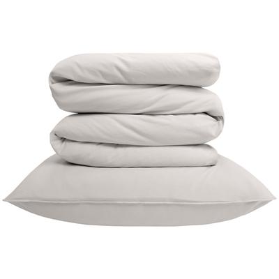 Bettwäsche SCHLAFGUT "Woven Satin Bettwäscheset", sand light, B/L: 135cm x 200cm, 1 Stk., 1 Stk., Satin, B/L: 80cm x 80cm, 2, Satin, Obermaterial: 100% Baumwolle, Bettwäsche, Bettwäsche, Ton-in-Ton, besonders dicht gewebt, unsichtbarer Reißverschluss
