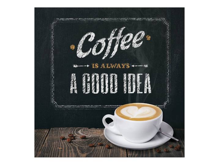Floatglasbild A Good Idea Floatglas Multicolor 50 x 50cm