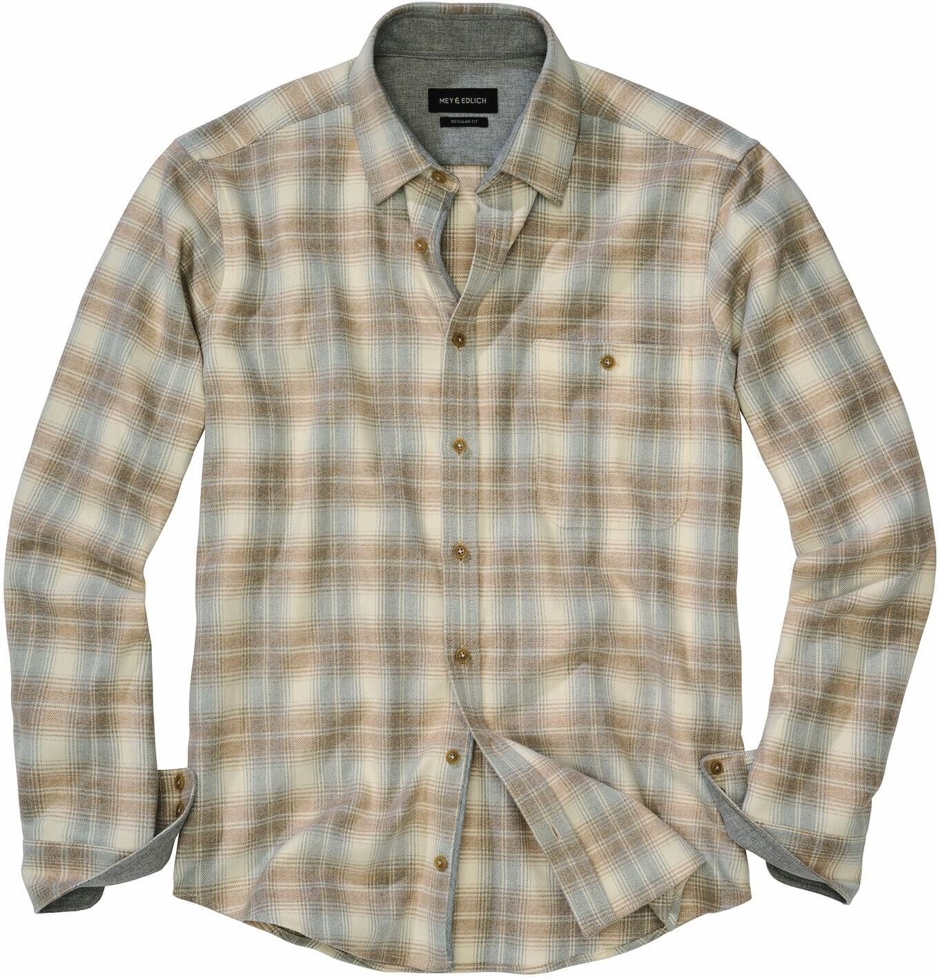 Mey & Edlich Charisma-Karohemd Beige XL