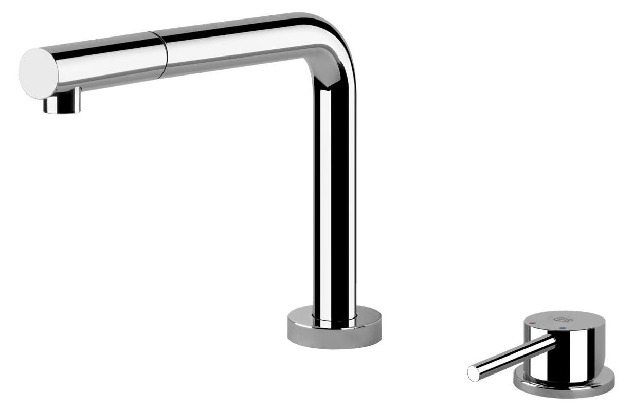 Gessi 50109, Standard, Chrom, Metall, Hebelgriffe, Einzelbild, 3/8"