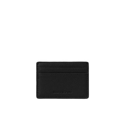 Kartenetui MARC O'POLO "aus einer Lederalternative aus recyceltem Polyester", Herren, schwarz, Polyester, unifarben, Kleinlederwaren