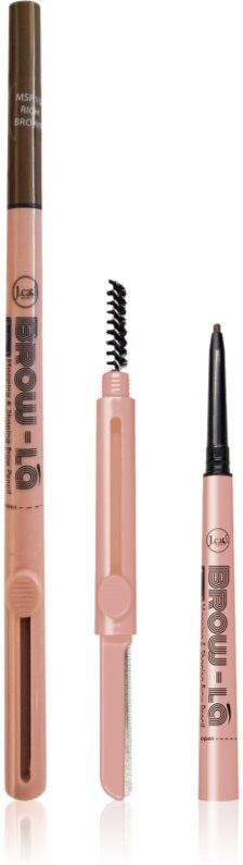 J.Cat Beauty Brow-LA eyebrow pencil with brush shade 104 Rich Brown 0.08 g