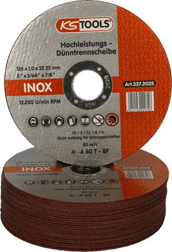 KS Tools 337.2025 Trennscheibe gerade 125mm 25St.
