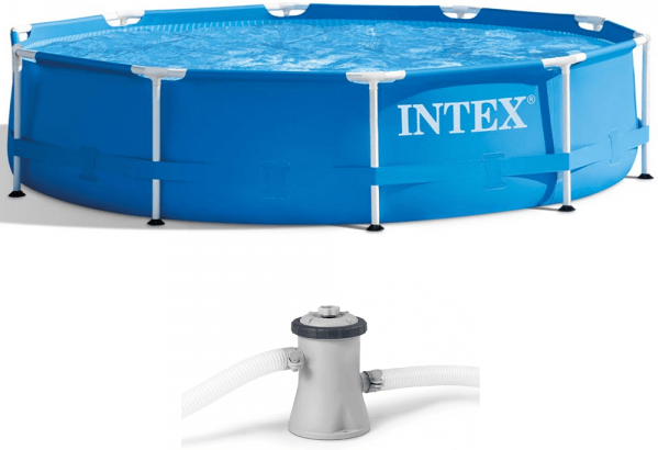Intex Metal Frame 28202NP - Ø305x76 cm - Runder Pool + Filterpumpe