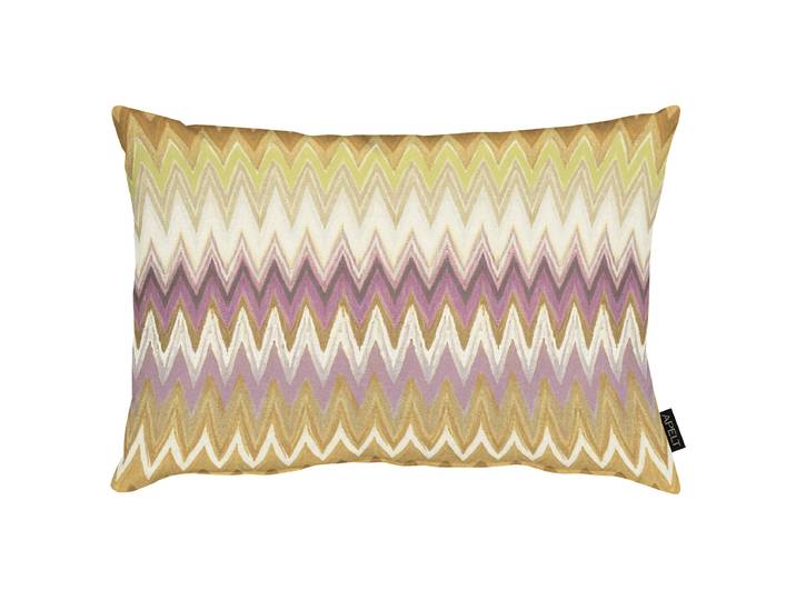 Coussin décoratif Zigzag Jaune/Jaune 40 x 60cm Coton