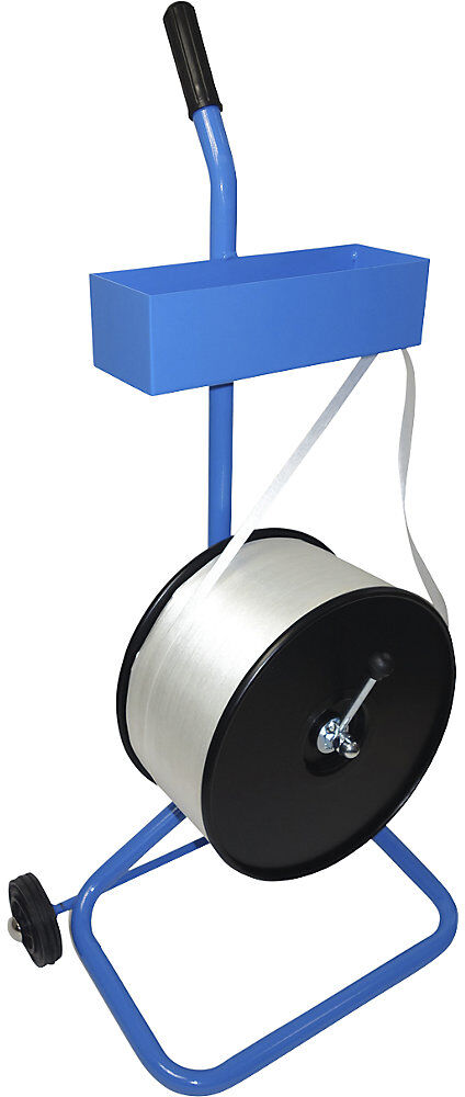 kaiserkraft Kraftbandabroller mit Teller, für Kerndurchmesser 76 mm, fahrbar
