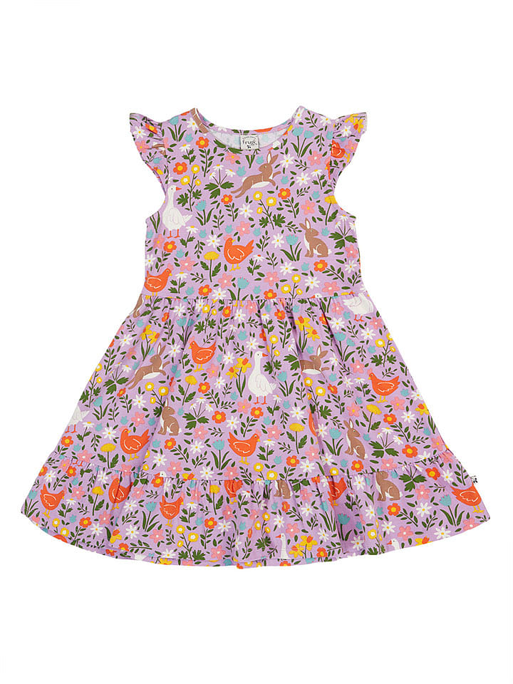 Frugi Kleid "Olivia" in Rosa/ Bunt - 98/104