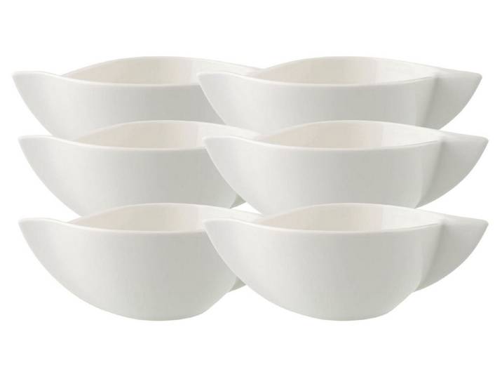 Villeroy & Boch Geschirr-Set New Wave Suppen-Obertasse 0,45 l Set6, Premium Porcelain