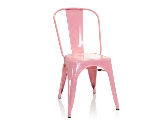 Chaise de bistrot - hjh OFFICE - VANTAGGIO COMFORT - Rose - Métal