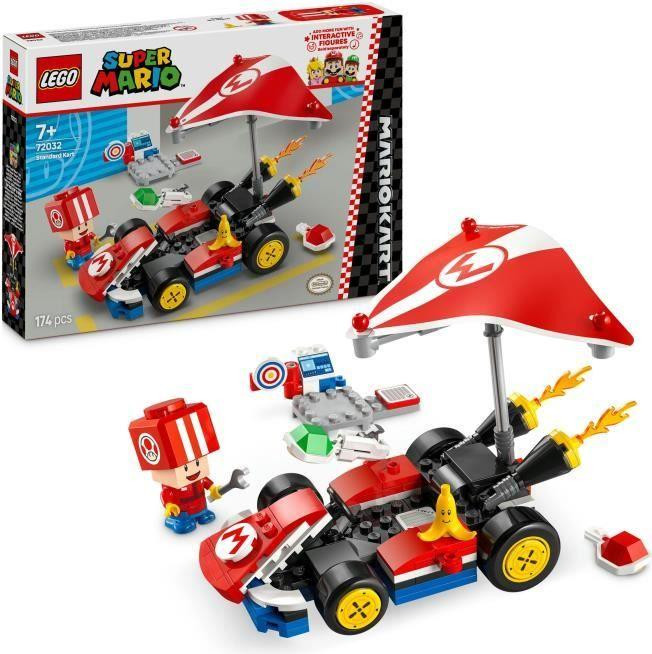 LEGO Super Mario Kart Standaard 72032 met Toad figuur en geluidseffecten