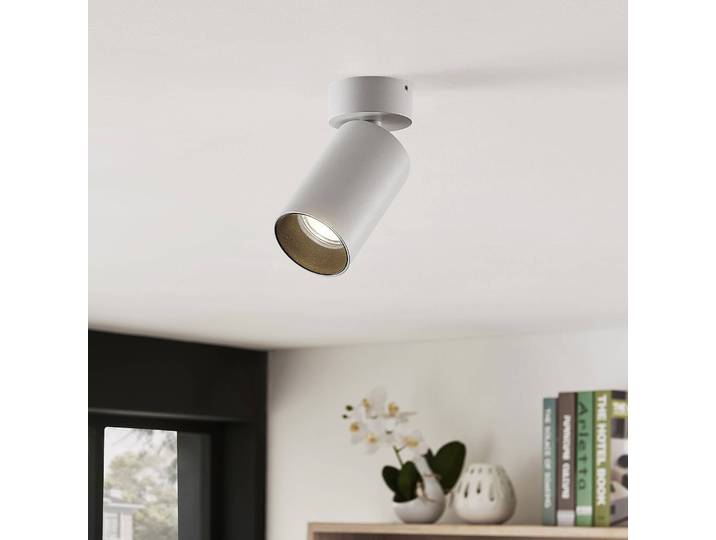 Arcchio Strahler Brinja, 4er-Set, weiß, rund, Ø 6 cm, GU10 Brinja Arcchio, dimmbar, weiß / opal, für Flurbereich, Aluminium, Modern, Strahler