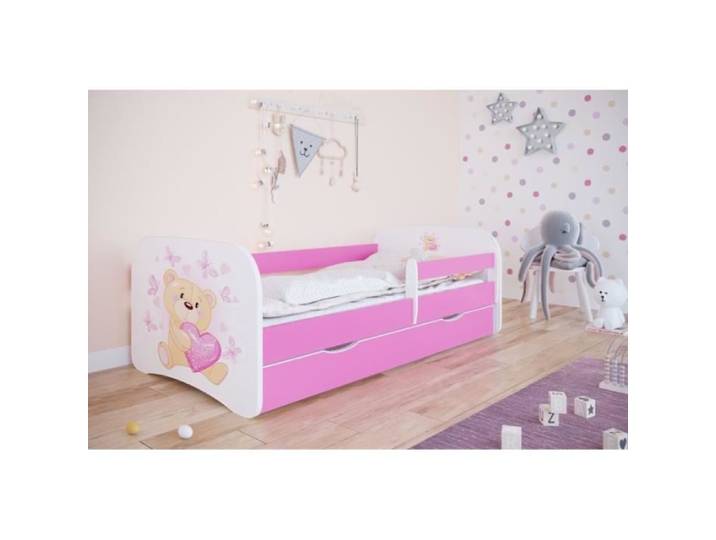 Lit enfant Kocot Kids Babydreams - Nounours rose - Avec tiroir - Matelas 160/80