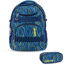 Wave Wave Infinity Schulrucksack Set 2 tlg. - Yellow Lines Koffer24
