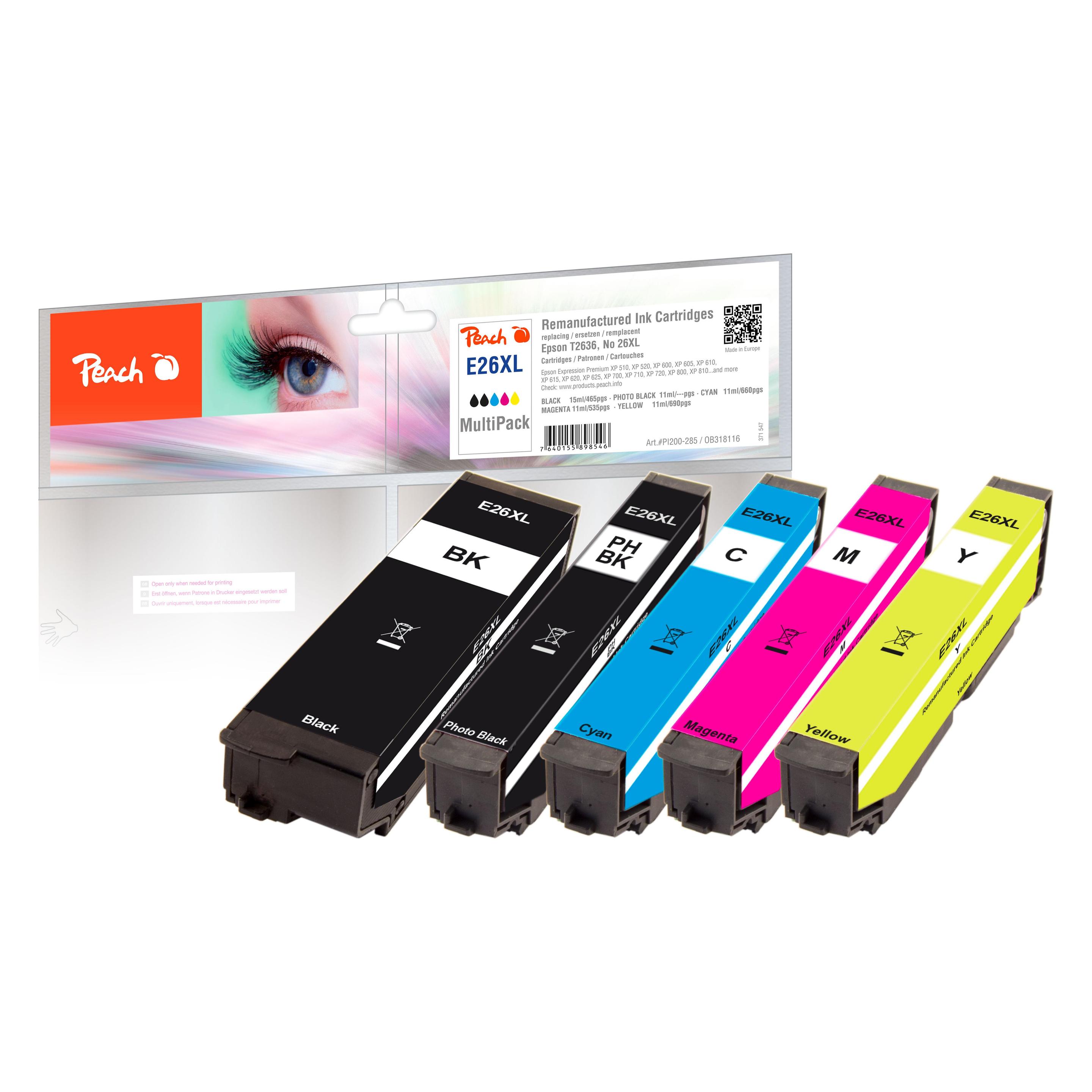 Peach T263, 1x 1x Foto 1x 1x 1x (BK, C, M, PBK, Y) (PI200-285)