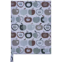 Krasilnikoff Geschirrhandtuch Happy Apples, 50x70 cm, green