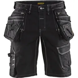 Stretch Handwerker Jeans-Shorts "X1900" - C46 - schwarz