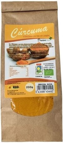 Dream Foods Cúrcuma en Polvo Ecológica 200g