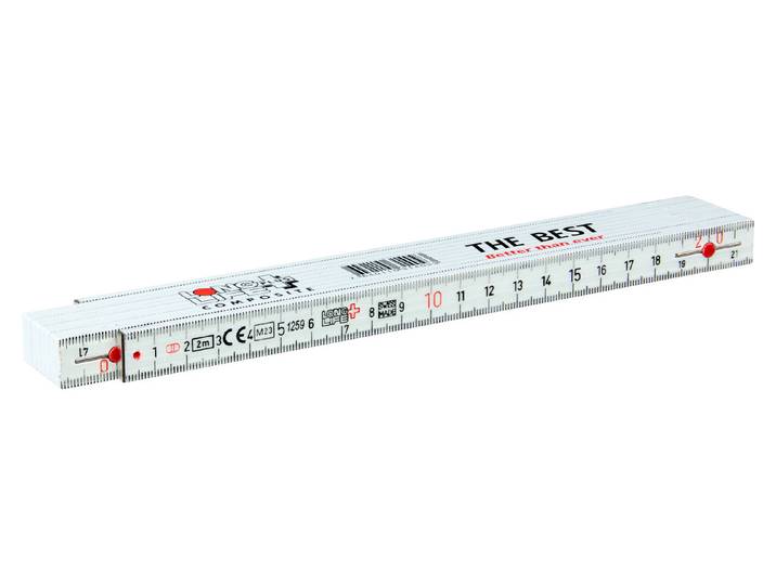 Gliedermassstab aus Kunststoff 2 m