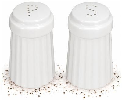 "Omniware Simsbury Salt and Pepper Set - 3"" D x 4.1"" H"