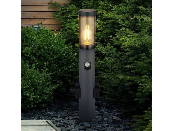 Borne éclairage extérieur I 60cm Gris/Noir/Anthracite