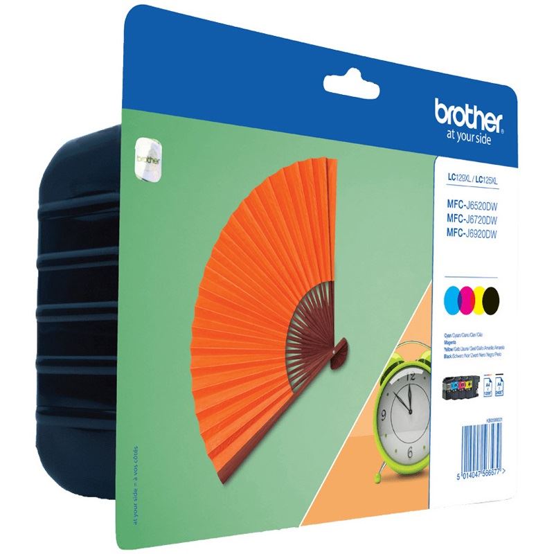 Brother LC129XL Value Pack - 4er-Pack - Schwarz, Gelb, Cyan, Magenta - original - Blisterverpackung - Tintenpatrone - für MFC-J6520DW, MFC-J6