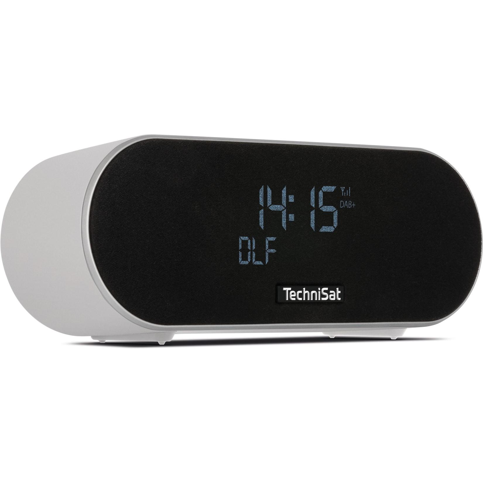 TechniSat DIGITRADIO 53 BT DAB+ & UKW Premium Uhrenradio mit Wecker hellgrau