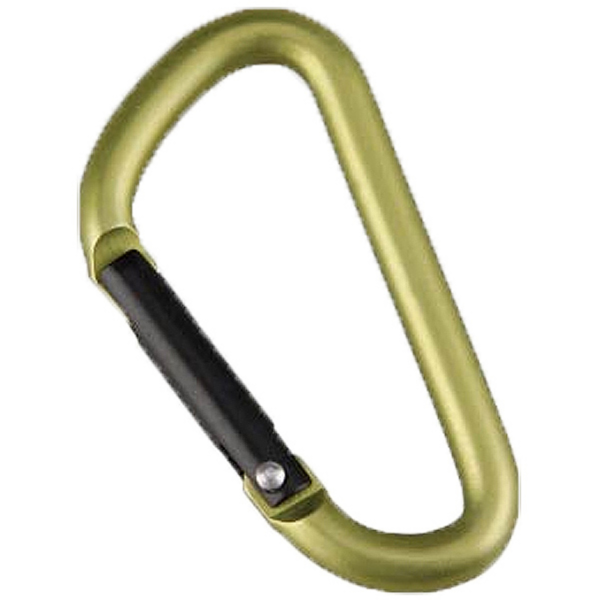 Munkees D-Shape 2er Pack Carabiner Schlüsselanhänger gelb Größe 5x50mm
