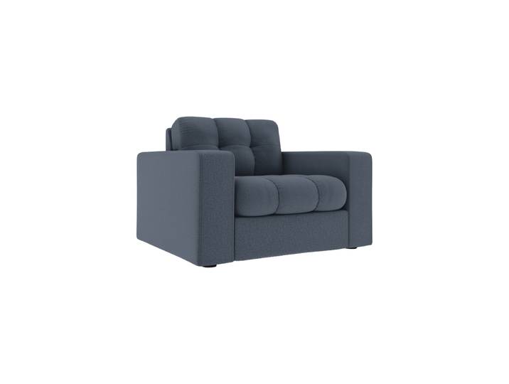 Design Sessel „Yohan“ Strukturstoff Dunkelblau CXL by Christian Lacroix
