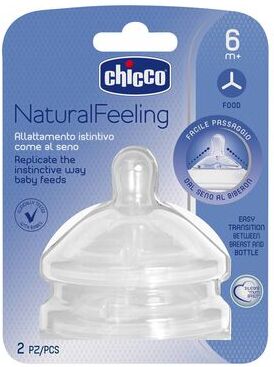 Chicco Tetina NaturalFeeling Fluxo Papa + 6 Meses 1 un