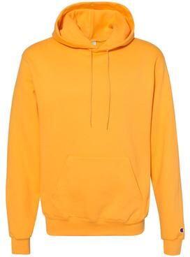 Champion S700 Powerblend Hooded Sweatshirt in Gold size Medium   Cotton Polyester