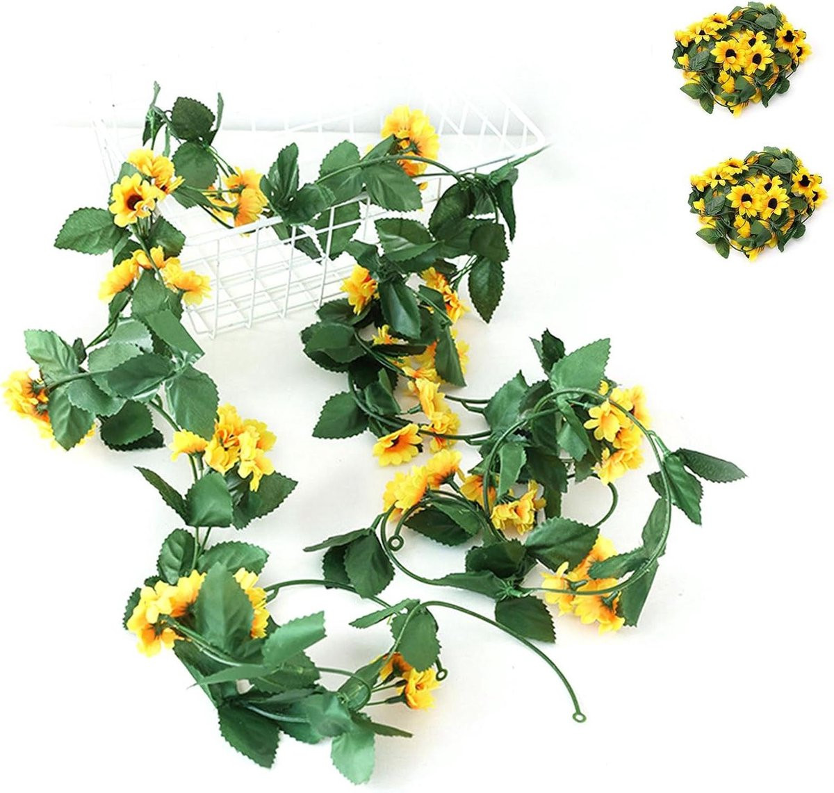 JGS Premium Bloemenketting 3 stuks voor kunstbloemdecoratie