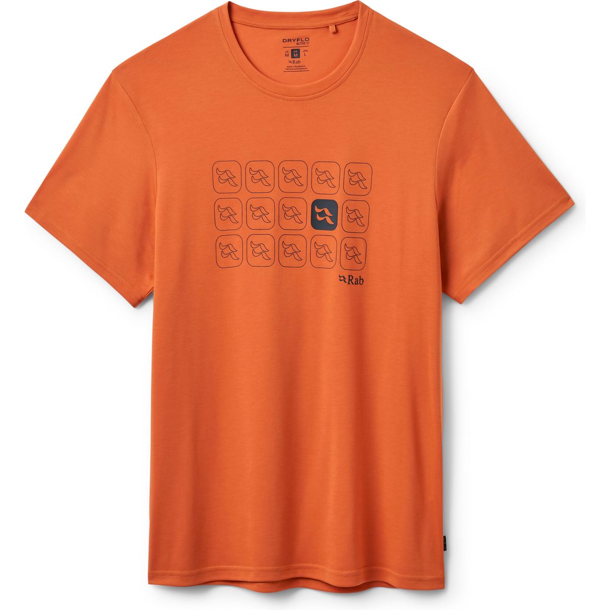 Rab Crimp Repeat Tee dark melba (DKM) L QCC-30-DKM-LRG