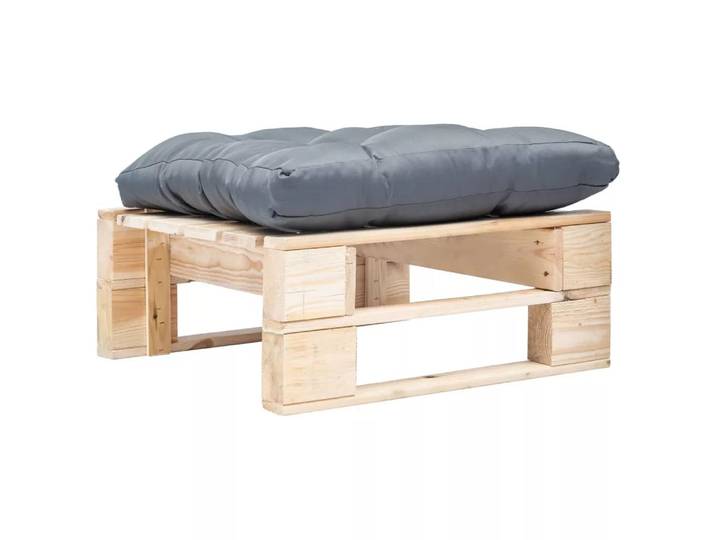 VidaXL - Paletten-ottomane impregnated pine wood, One Size, Grau