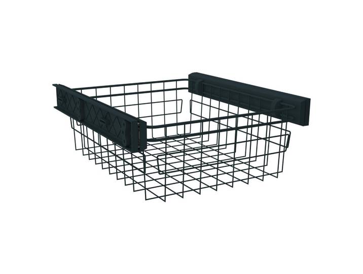 Hom`in Wäschekorb System Unit, Anthrazit, Metall, 37 l, rechteckig, 42.4x21x46.5 cm, Haushalt & Reinigung, Wäschepflege, Wäschekörbe & Wäschetonnen