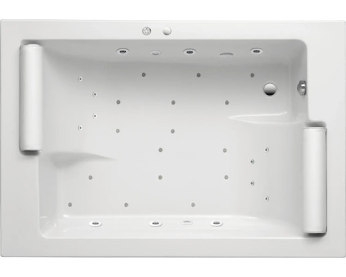 OTTOFOND Whirlpool Batain 135 x 195 cm weiß glänzend 55700