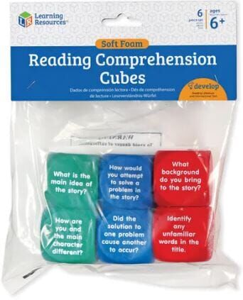 Reading Comprehension 6 Cubes (Soft Foam) By Learning Resources - Ages 3+ - Educational Toys Learning Resources