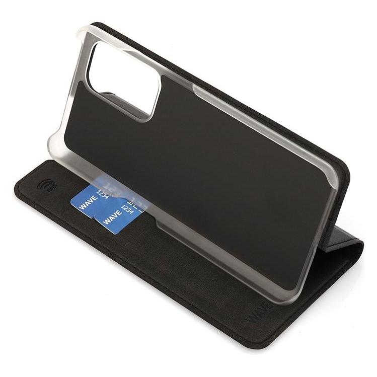 Wave BookCase -suojakotelo, OnePlus 9, musta (OnePlus 9) (WAVE-BC-OP-9-BK)