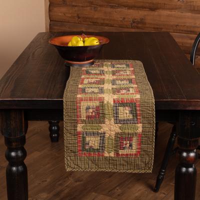 VHC Brands Tea Cabin Quilted Runner