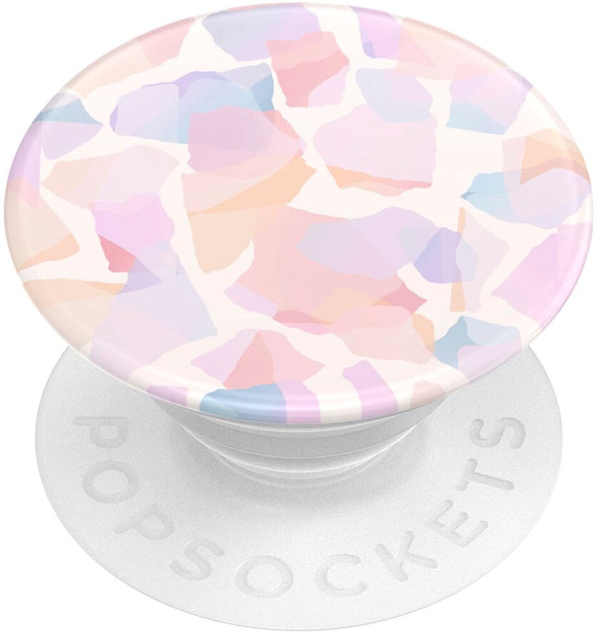 POPSOCKETS PopGrip Original Terrazzo Party Aftageligt Greb m. Standerfunktion - Lyserød Mosaik