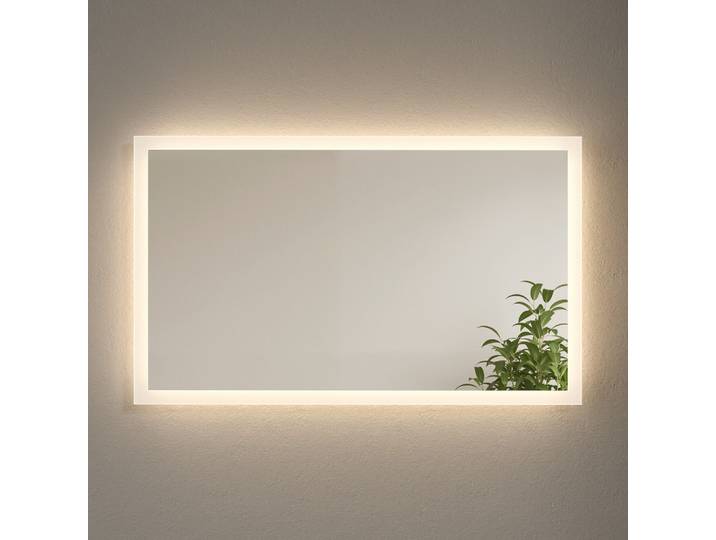 BADSPIEGEL mit Beleuchtung, mechanischem Schalter & Antibeschlag-Funktion, 100/60 cm