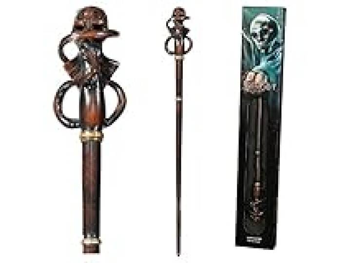 The Noble Collection - Death Eater Swirl Wand in A Standard Windowed Box - 14in (35cm) Wizarding World Wand - Harry Potter Film Set Movie Props Wands