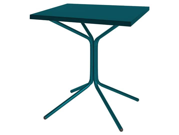Metall-Bistrotisch Pix von Schaffner / Farbe: Kaliblau / Grösse: 70 x 70 cm