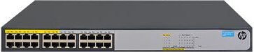 HPE 1420-24G-PoE+ (124W), Unmanaged, L2, Gigabit Ethernet (10/100/1000), Power over Ethernet (PoE), 1U