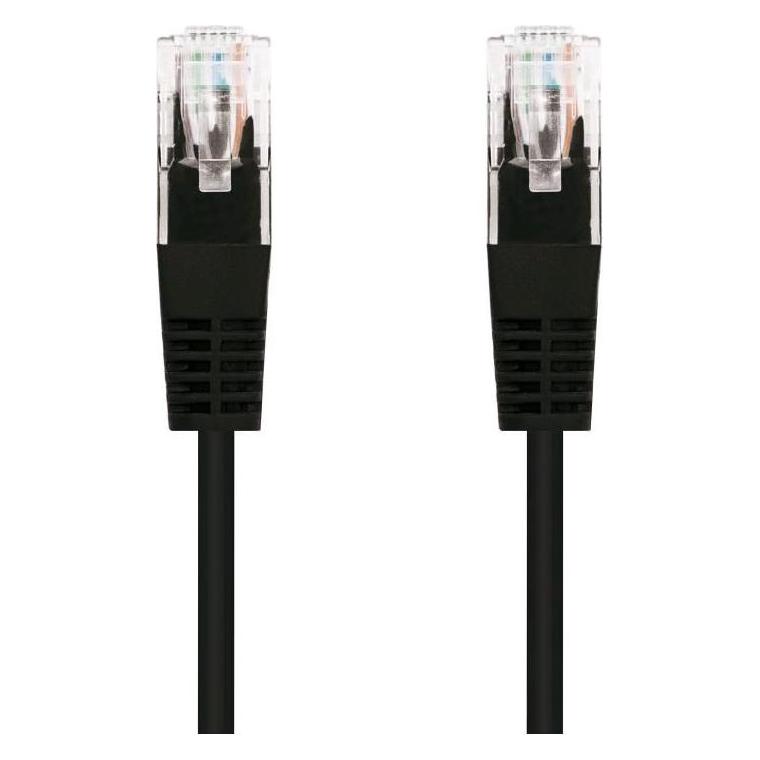 C-Tech Cable patchcord Cat5e, UTP, black, 0.25m (UTP, CAT5e, 0.25 m) (8594125013851)