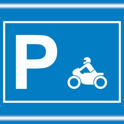 HB-Druck Motorrad Bike Parkplatz Aufkleber waagerecht A5 (148x210mm)