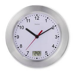 Hama 00185889 Wanduhr 17 cm x 170 mm x 170 mm x 100 mm x 50 mm Silber