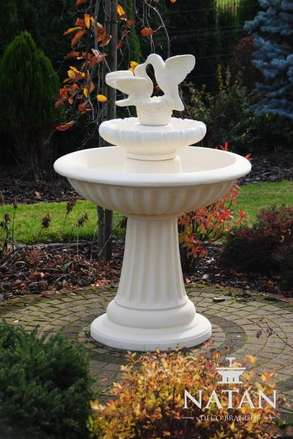 Zierbrunnen Springbrunnen 136cm Skulptur Brunnen Deko Garten Fontaine Teich