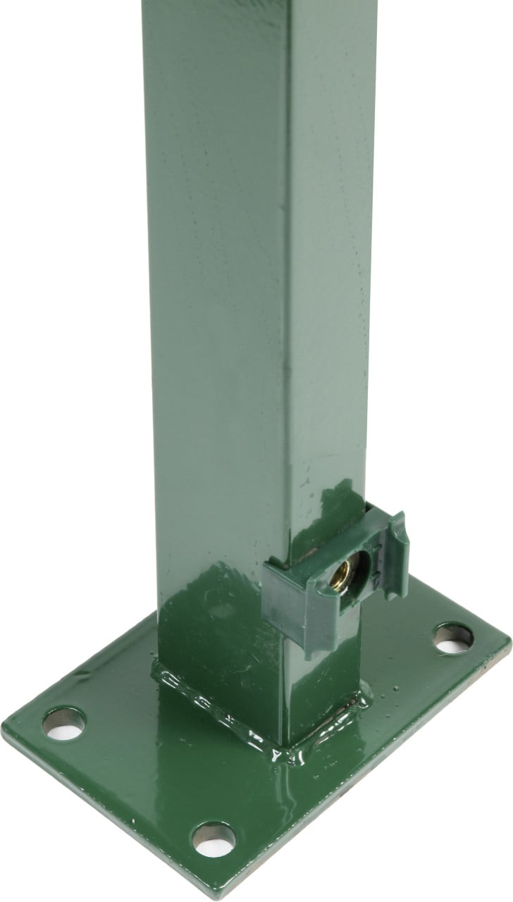 Floraworld Zaunpfosten Comfort 89,3 x 6 x 4 cm mit Bodenplatte moosgrün