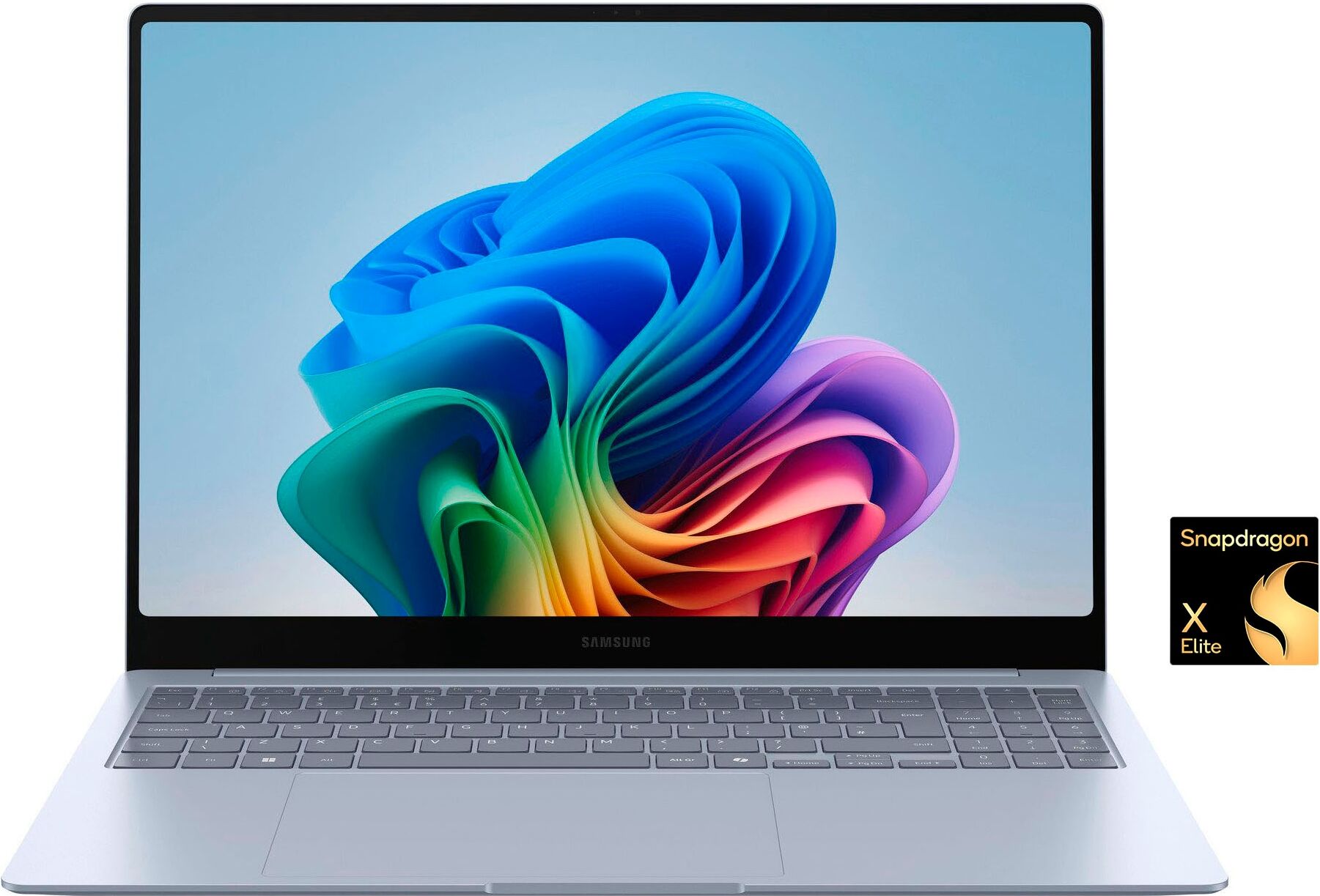 Samsung Notebook "Galaxy Book4 Edge (NP960X) 16'' 16 GB + 512 GB", blau (hellblau), 16 GB RAM, X Elite, Windows11Home, Notebooks, Notebook
