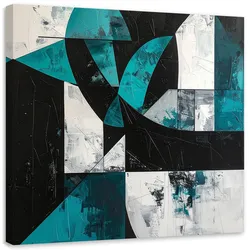 LEINWANDBILD 3D und geometrisch 30x30cm